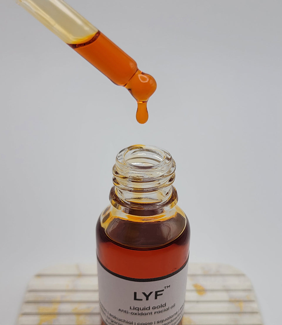 LYF Labs - Liquid Gold Antioxidant Facial Oil, unscented, 0.5oz
