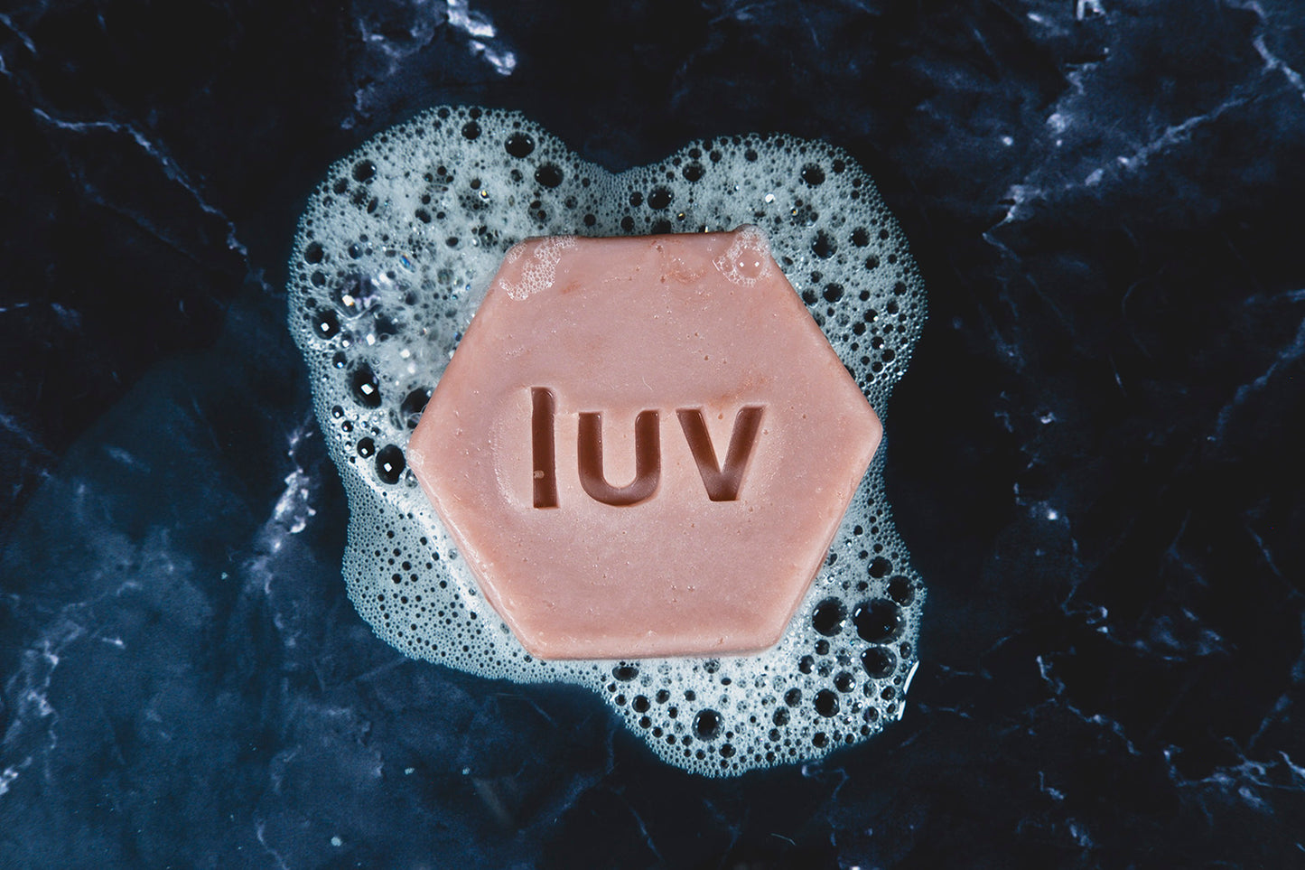 LuvSoap Hexagons 3-Pack - Red - Light Floral Blend of Geranium, Bergamot, and Grapefruit - Moroccan Red Clay