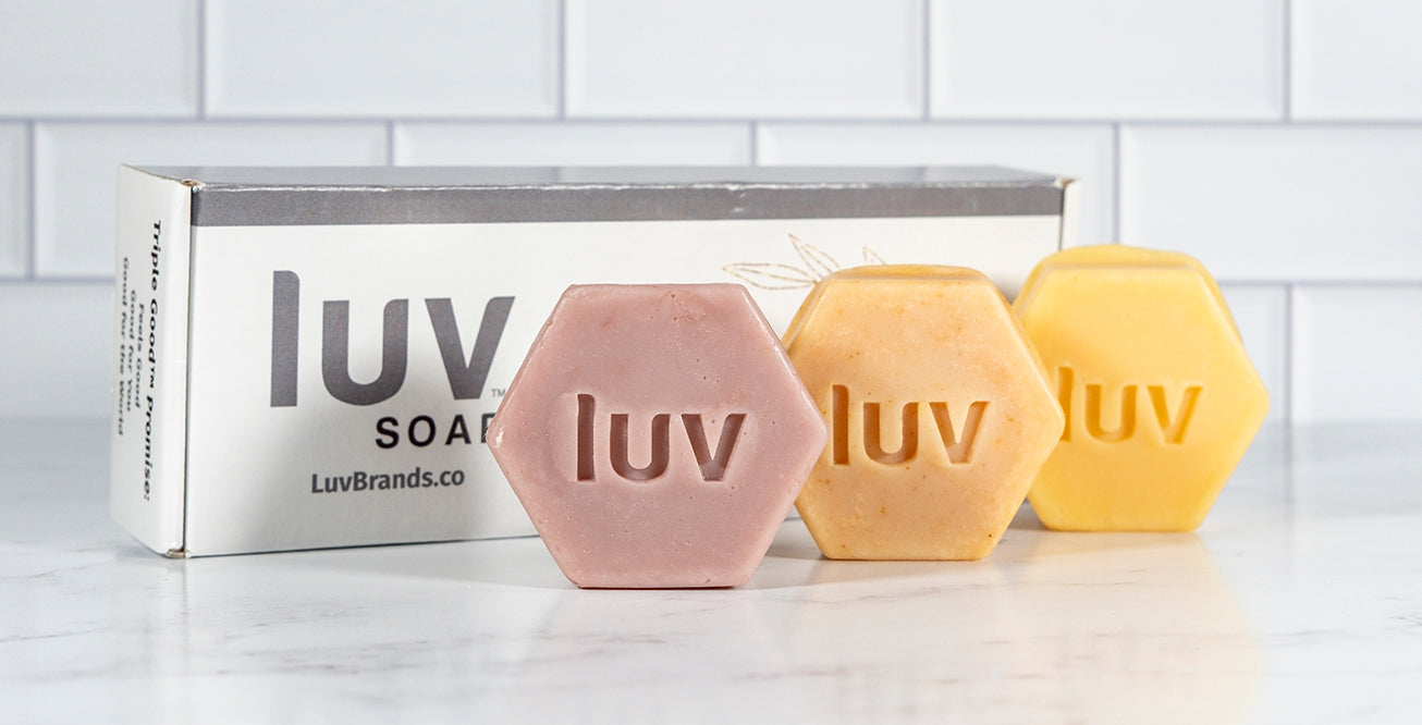 LuvSoap 3-Pack - Custom - Choose Any 3 of our 9 amazing soaps