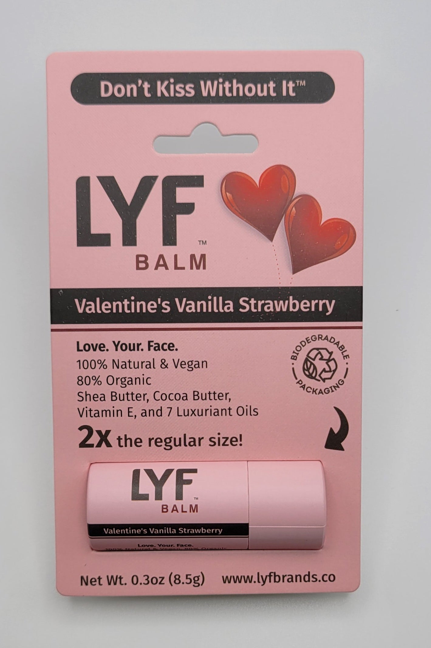 LYF Balm - World's Best 100% Natural Vegan Lip Balm - Valentine's