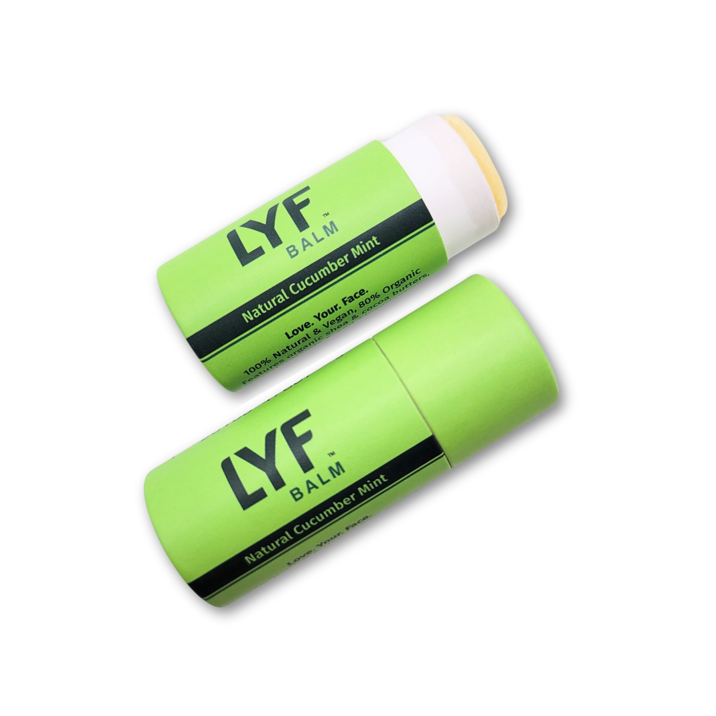 LYF Balm - World's Best 100% Natural Vegan Lip Balm - Cucumber Mint