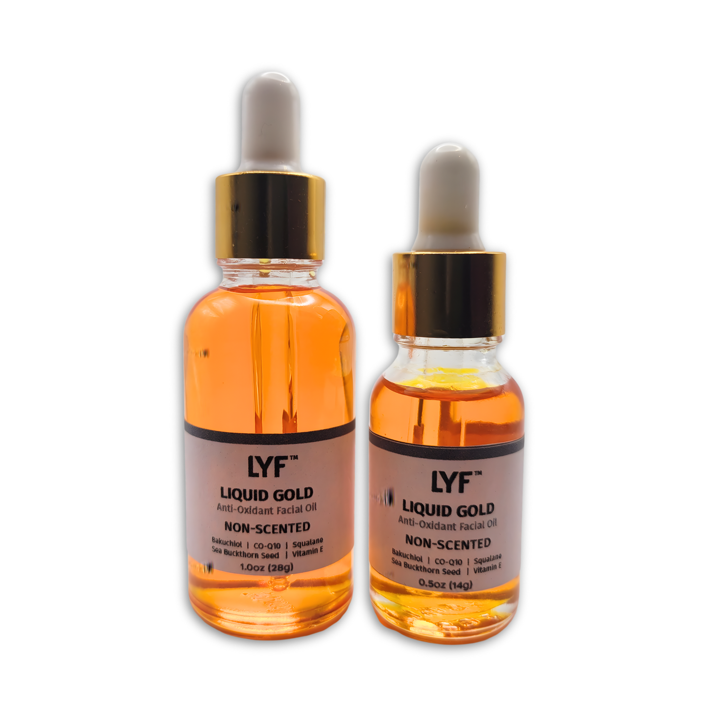 LYF Labs - Liquid Gold Antioxidant Facial Oil, unscented, 0.5oz