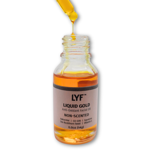 LYF Labs - Liquid Gold Antioxidant Facial Oil, unscented, 0.5oz